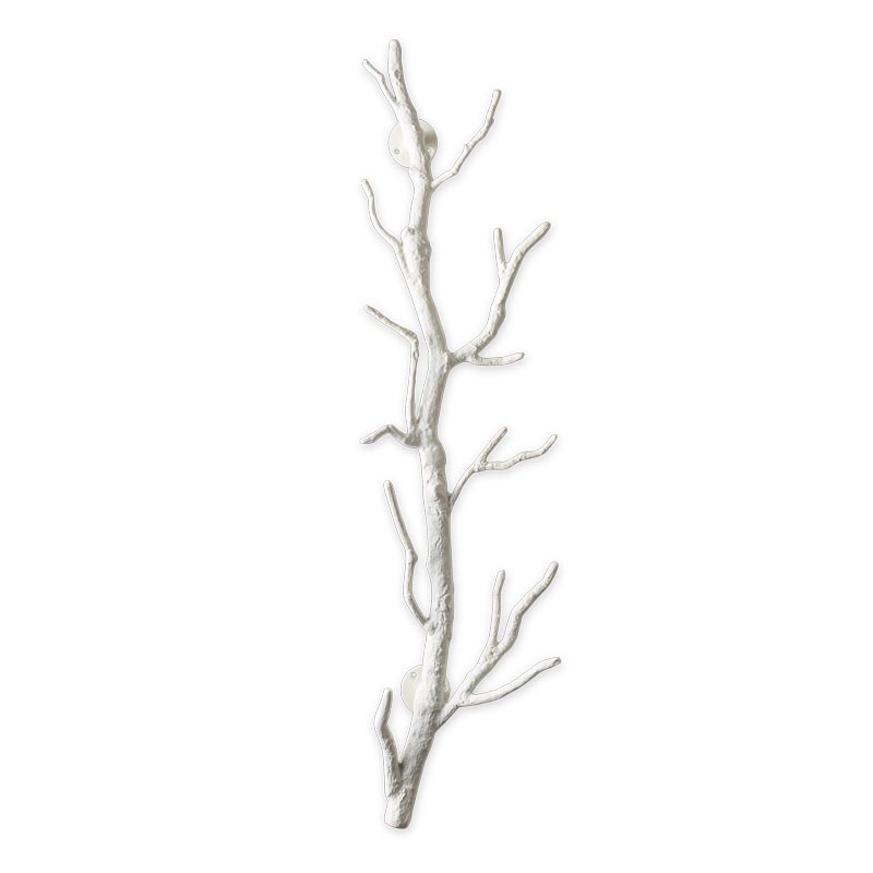 Recycled Metal Branch Wall Rack, 3' - White